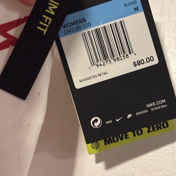 Nike Women's Bowerman Track White Tank Top with Red Lightning Design - Picture 4 of 8